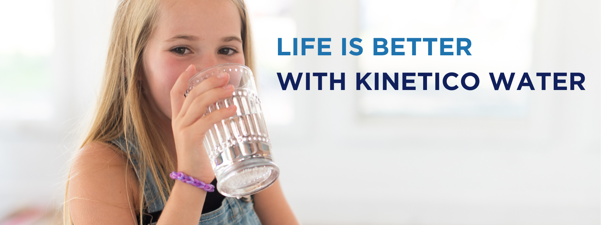 Girl Drinking Kinetico Water